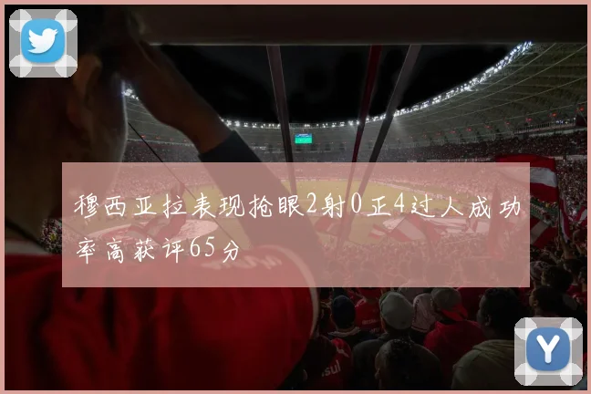 穆西亚拉表现抢眼2射0正4过人成功率高获评65分